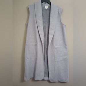 Joie Light Grey Open Front Duster Size XL